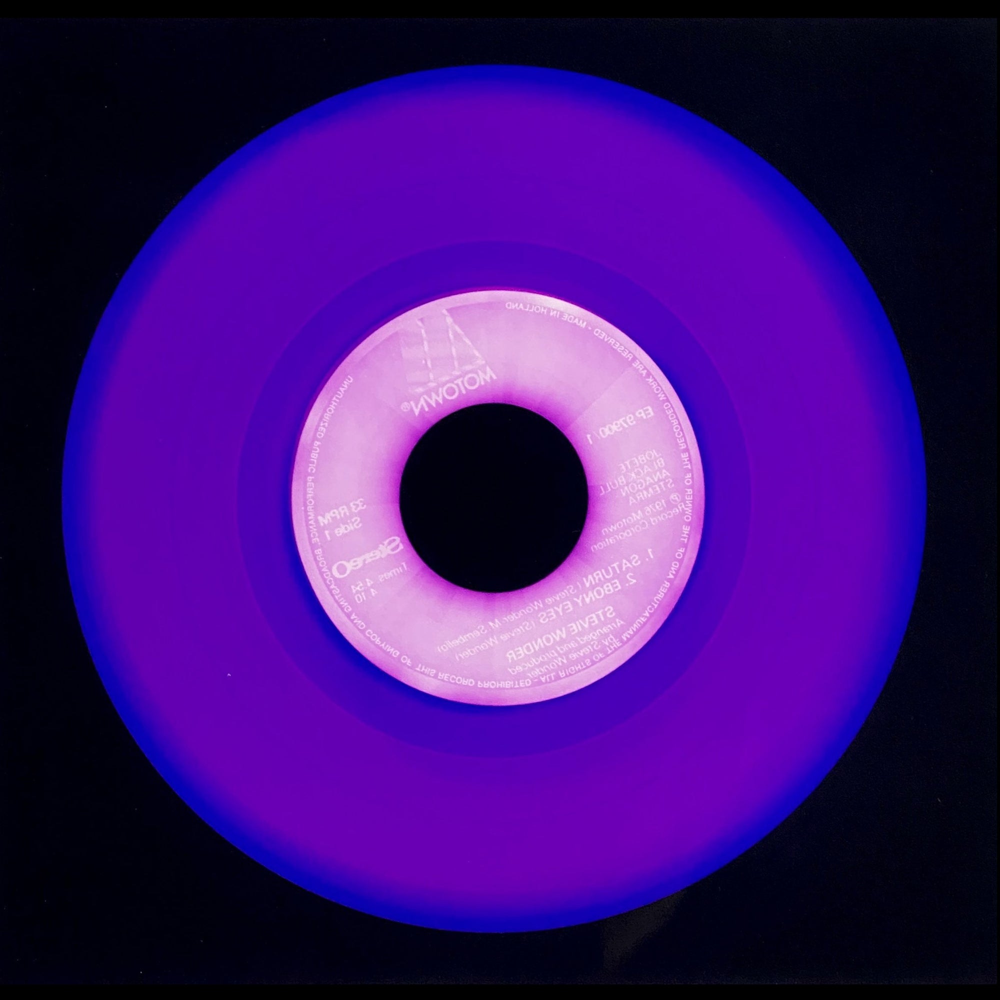 Vinyl Collection 'Made in Holland' (Purple), 2016. Acclaimed contemporary photographers, Richard Heeps and Natasha Heidler have collaborated to make this beautifully mesmerising collection. A celebration of the vinyl record and analogue technology, which reflects the artists practice within photography. 