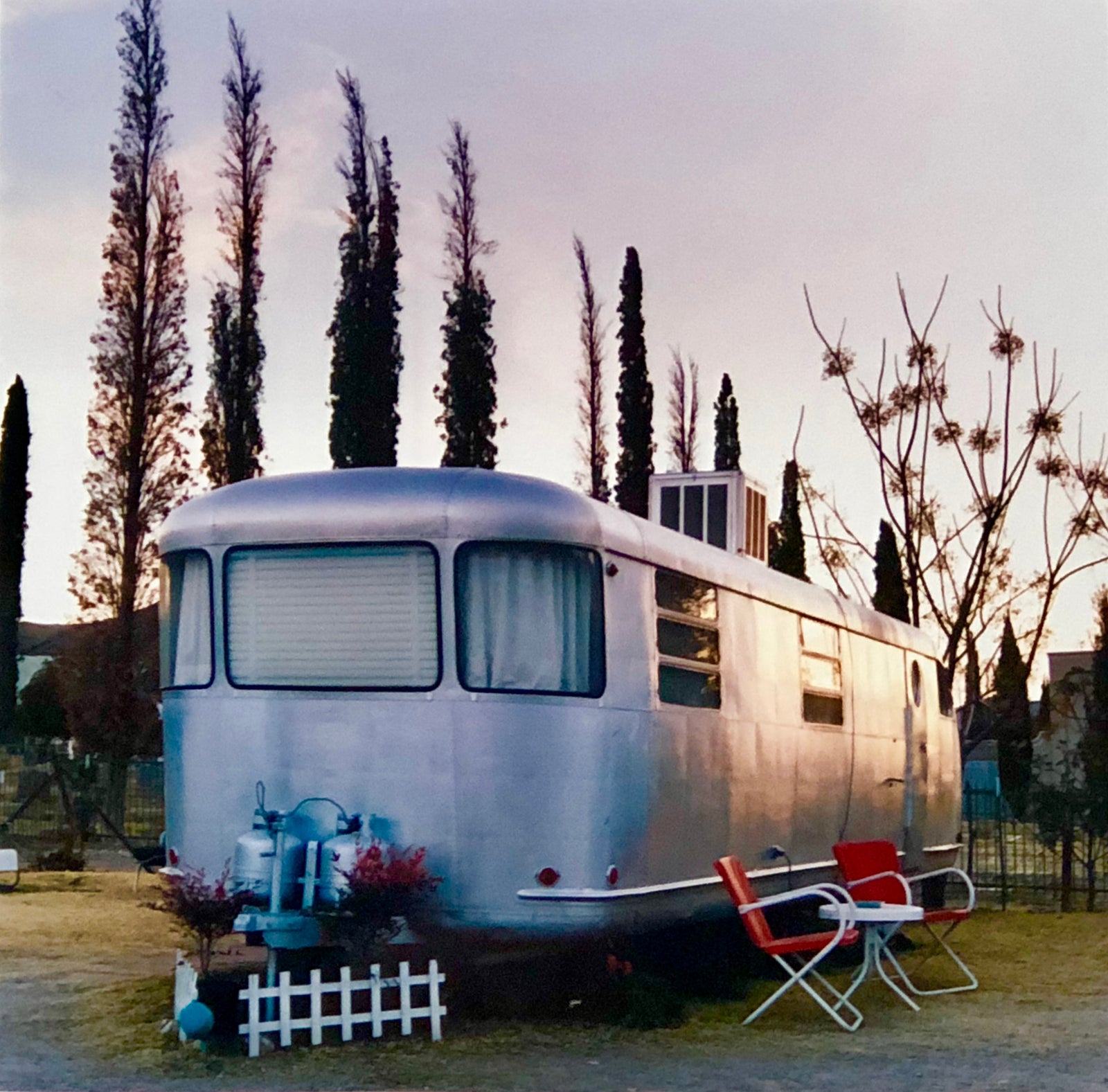 Royal Mansion at Dawn, vintage RV Airstream trailer photograph from Richard Heeps Dream in Colour series.