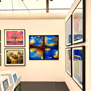 Fenland Clouds Set of Four Framed Artworks