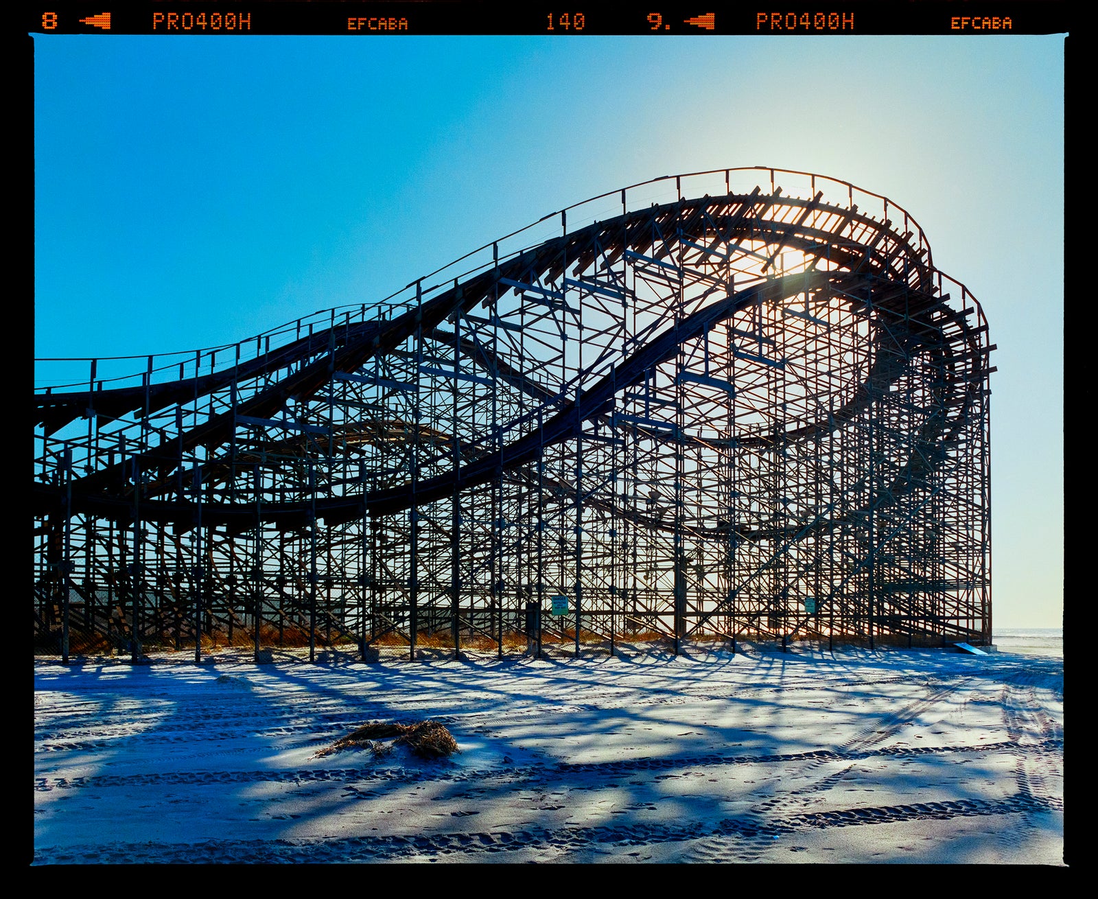 Beached Roller Coaster, Wildwood, New Jersey, American landscape photograph by Richard Heeps.