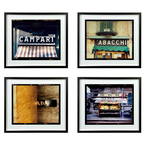 Milan Street Photography Set of Four Framed Artworks