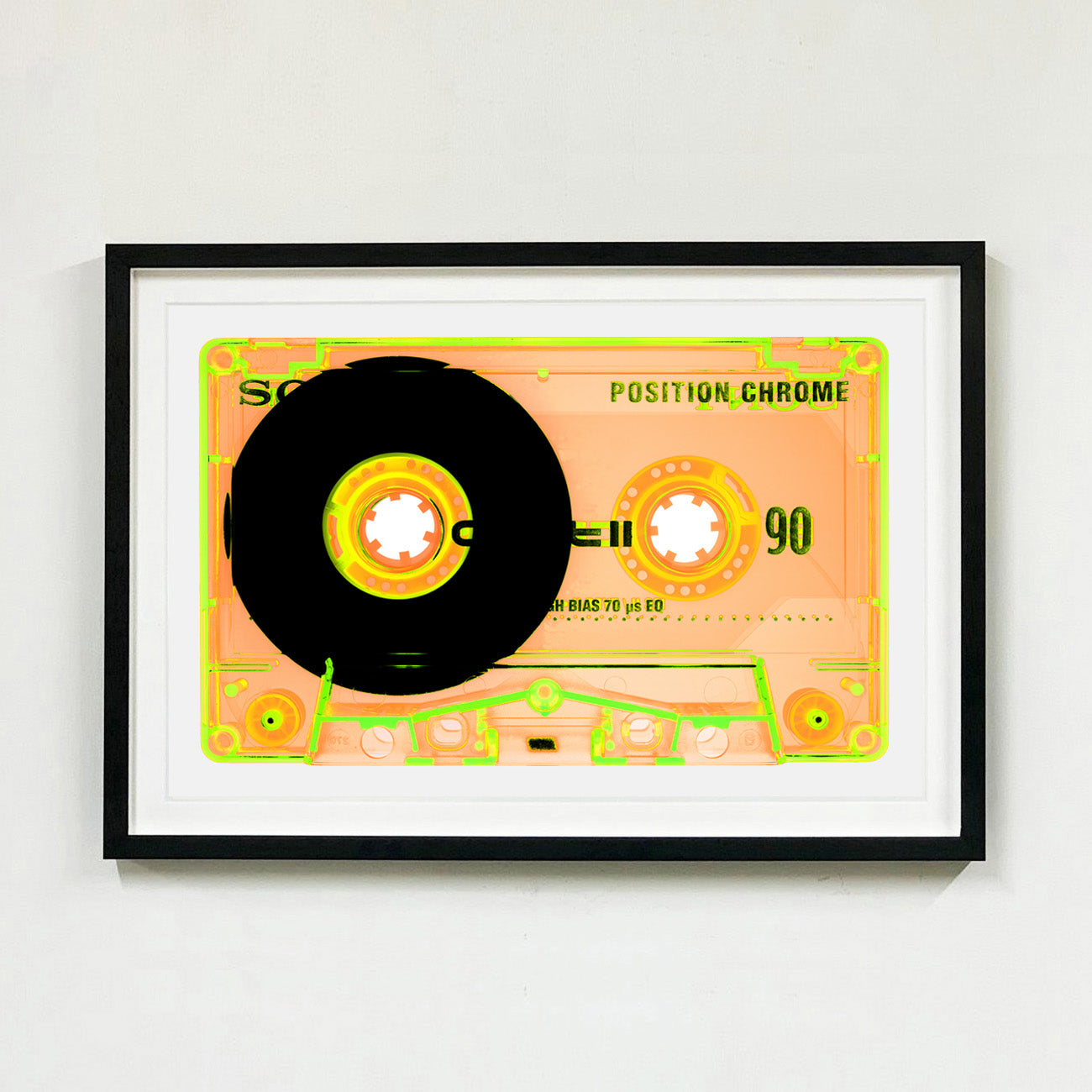 Recently sold artwork Heidler and Heeps cassette tape collection framed in black