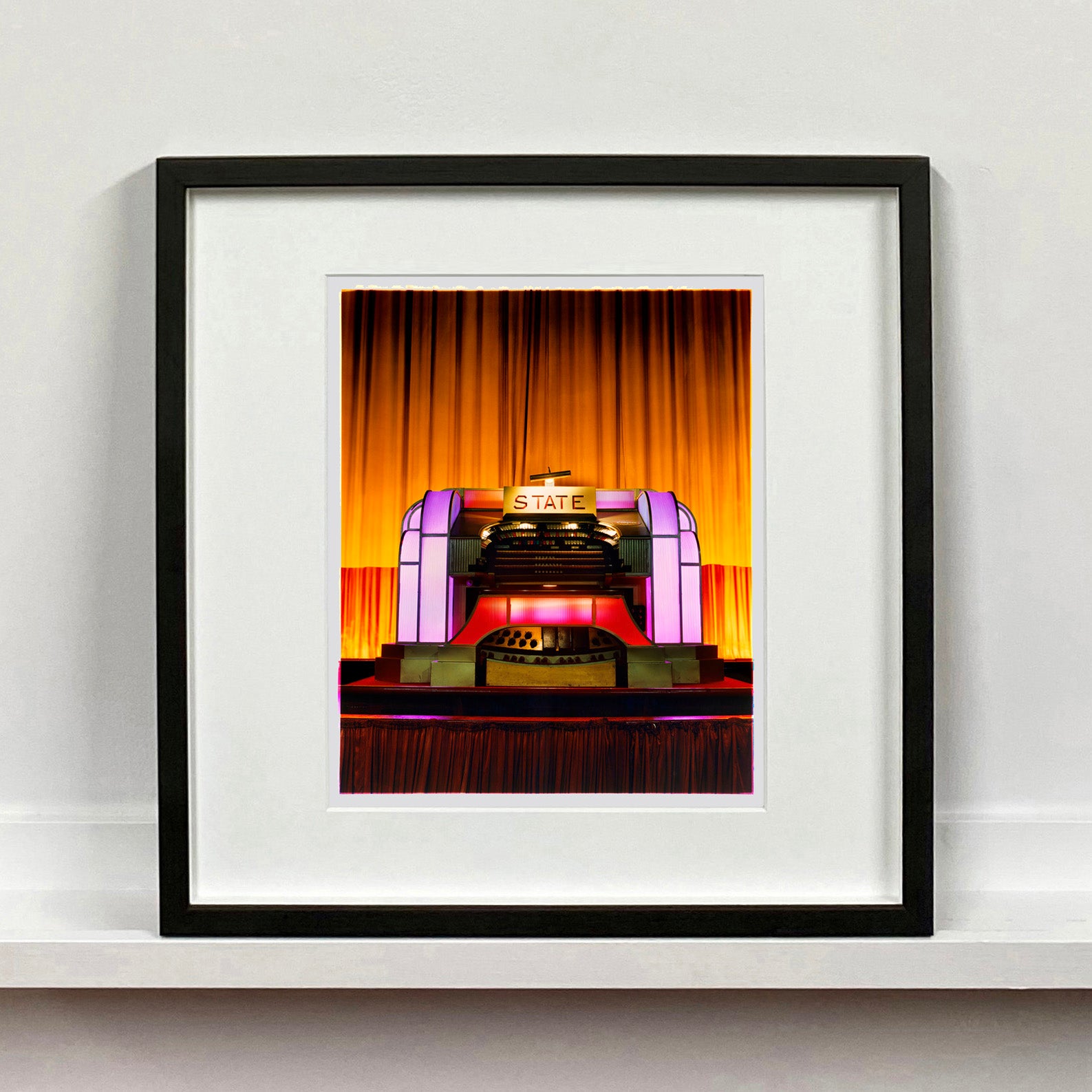 Compton Organ The State photographic artwork by Richard Heeps mounted square framed in black