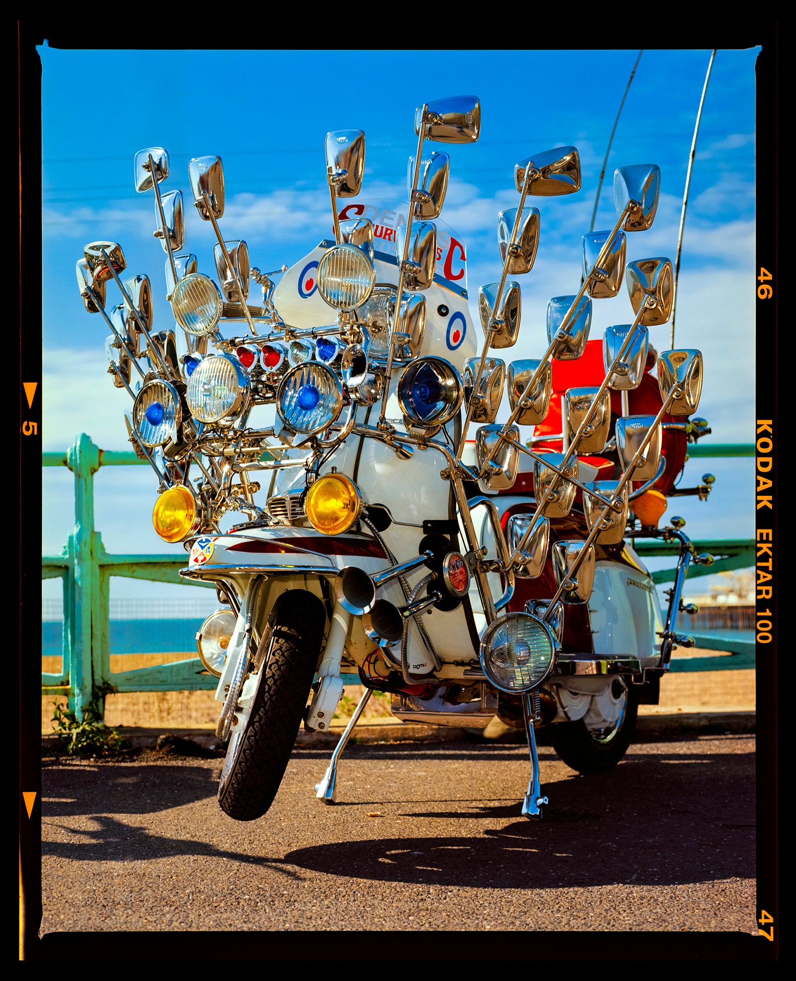 Dennis' The Original Mod' Lambretta, Brighton, 2025