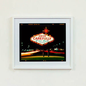 Drive Carefully, Las Vegas, 2002 (6x7 Film Rebate)