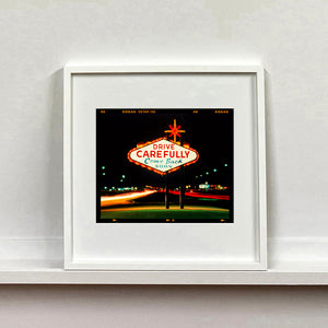 Drive Carefully, Las Vegas, 2002 (6x7 Film Rebate)