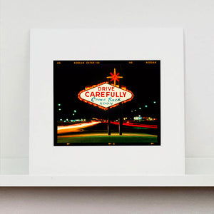 Drive Carefully, Las Vegas, 2002 (6x7 Film Rebate)