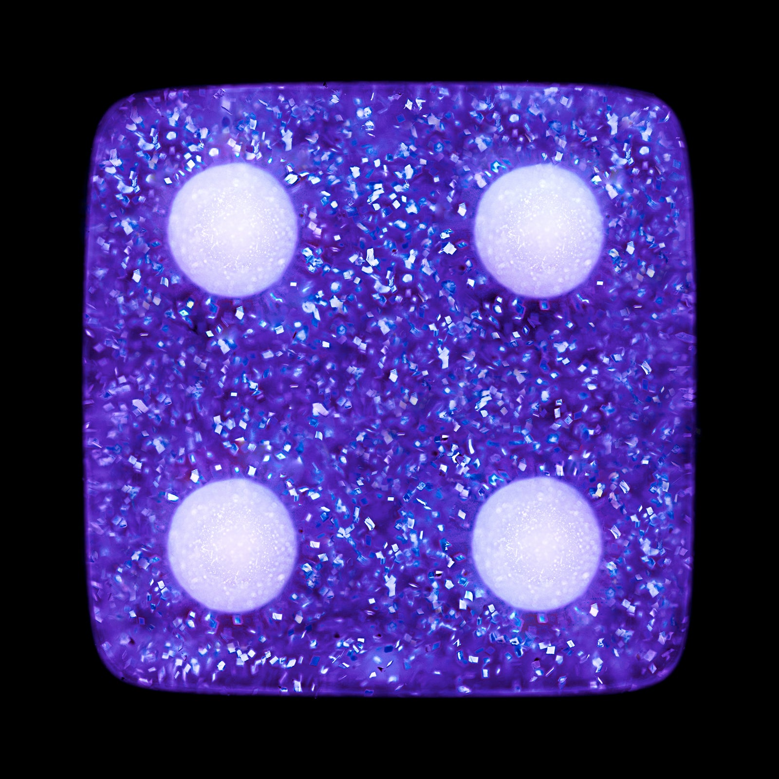 Dice Series, 'Purple Sparkles Four', 2023