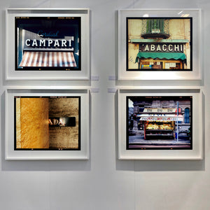 Milan Street Photography Set of Four Framed Artworks