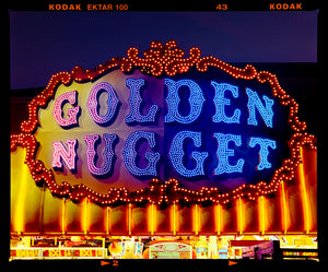 Golden Nugget Norfolk British seaside arcade sign photograph by Richard Heeps