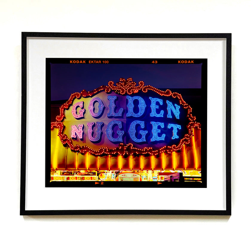 Recently sold artwork Golden Nugget photograph by Richard Heeps framed in black 