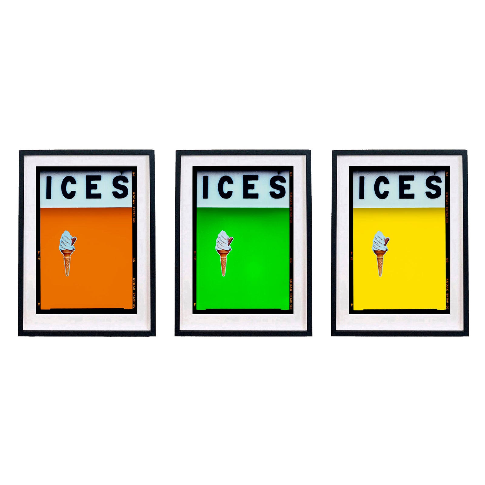 ICES the Citrus Set of Three Framed Artworks