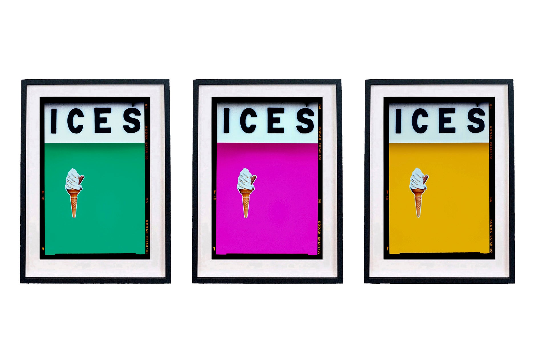 ICES Set of Three Framed Artworks