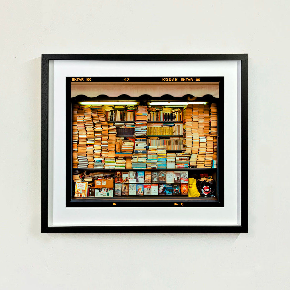 Recently sold artwork Karma Italian colour street photography by Richard Heeps framed in black.
