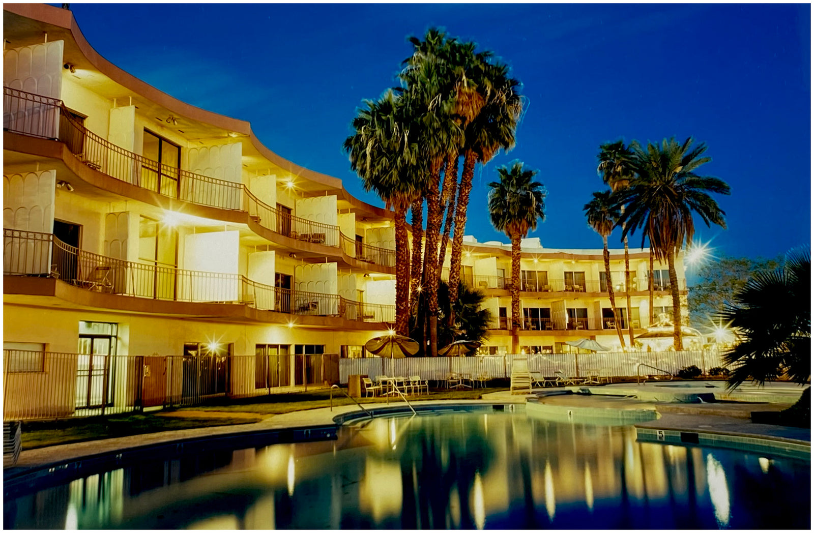 La Concha Motel Pool (Night), Las Vegas, Nevada, 2001