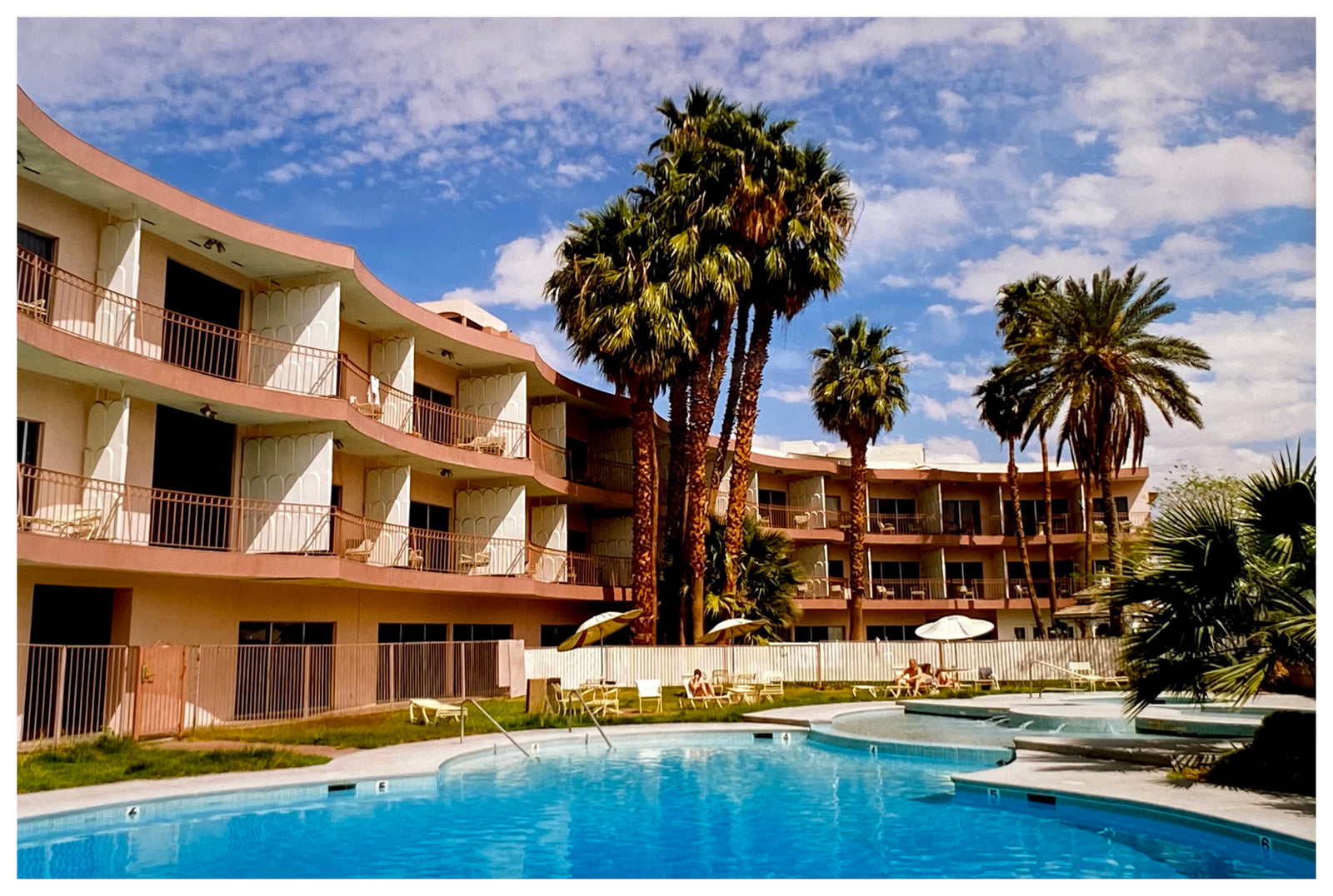 La Concha Motel Pool at Day, mid-century architecture photograph by Richard Heeps.