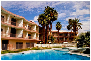 La Concha Motel Pool at Day, mid-century architecture photograph by Richard Heeps.