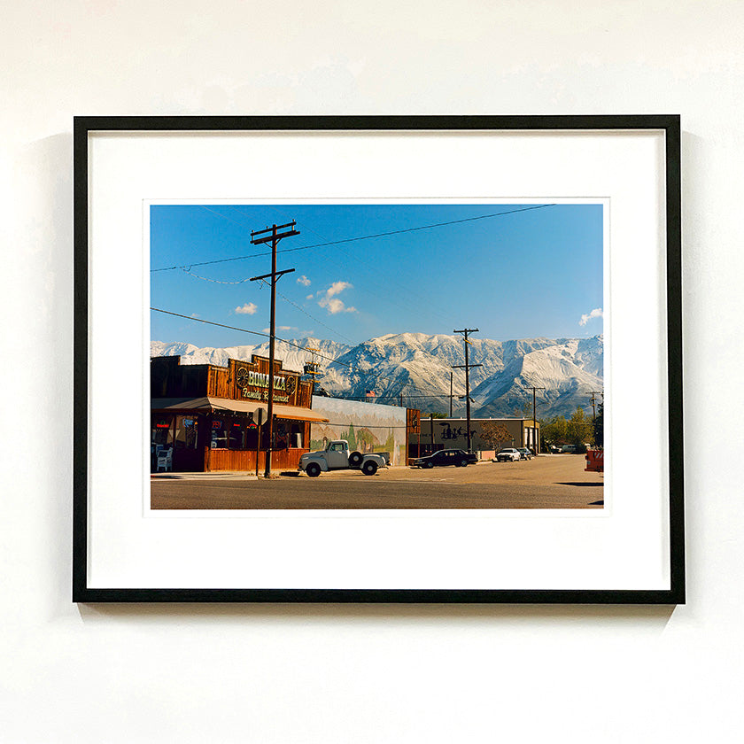 Recently sold artwork Lone Pine American landscape photograph framed in black by Richard Heeps.