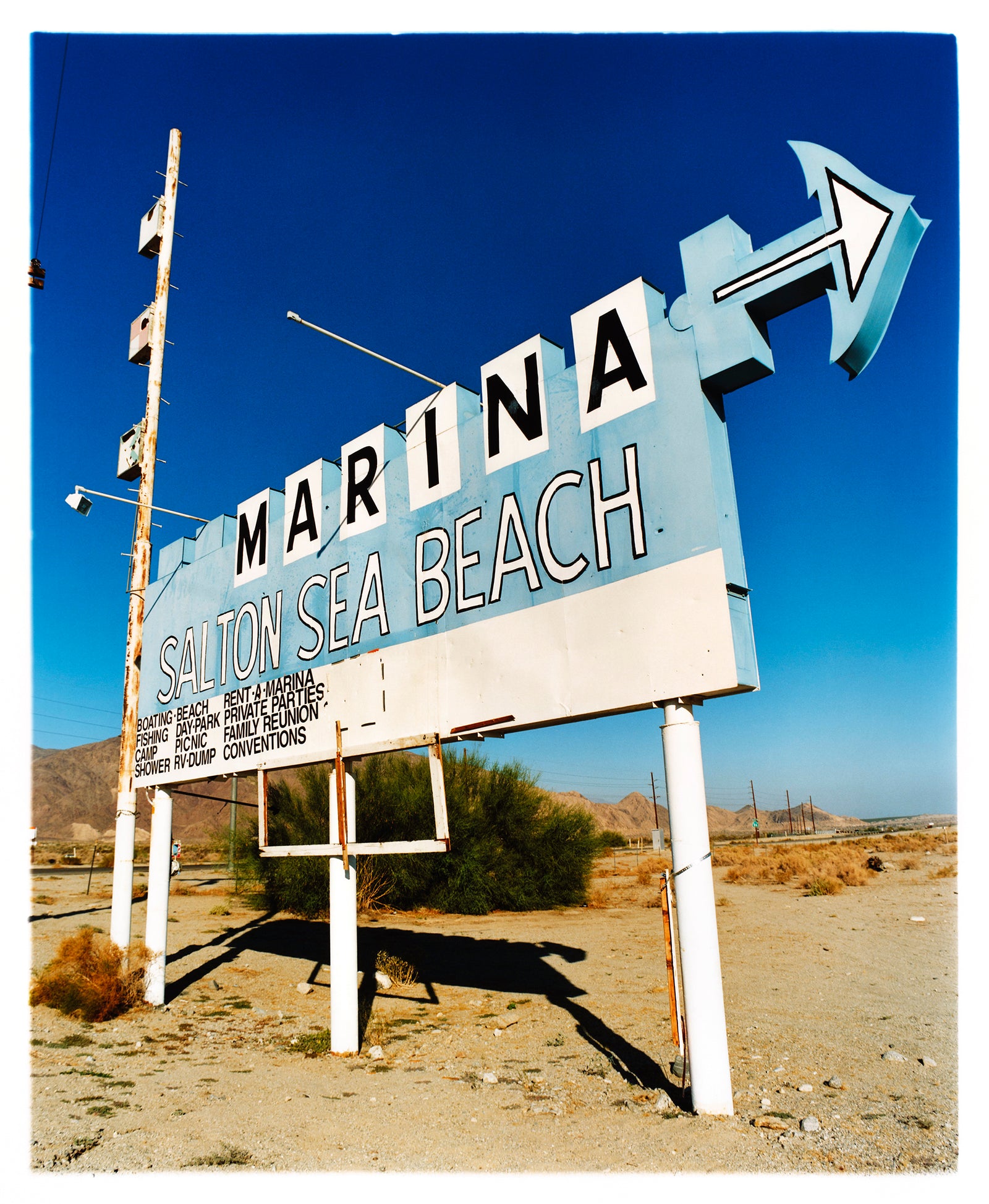 Marina Sign I, Salton Sea Beach, Salton Sea, California, 2003