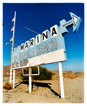 Marina Sign I, Salton Sea Beach, Salton Sea, California, 2003