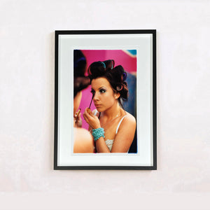 Burlesque portrait photograph by Richard Heeps framed in black