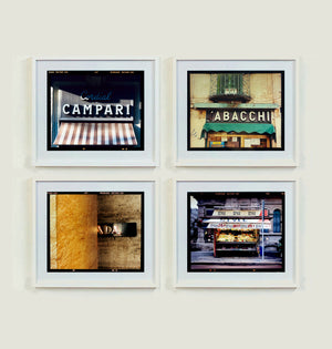 Milan Street Photography Set of Four Framed Artworks