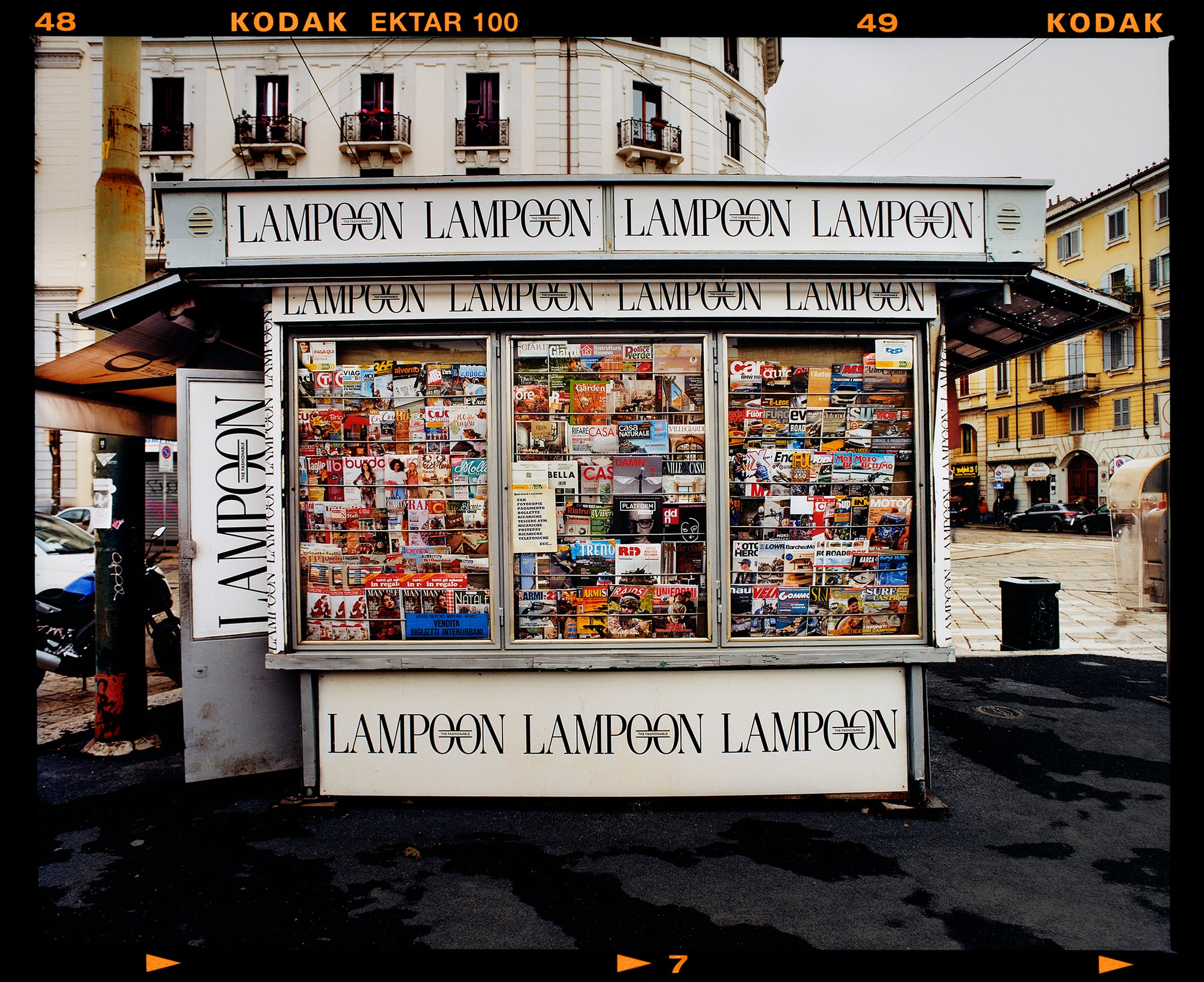 News Stand, Milan, Italian street photography by Richard Heeps.