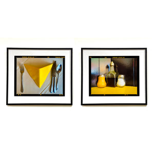 Yellow Napkin and Pepper, Vinegar & Salt, Clacton-on-Sea, 2021 Two Framed Artworks