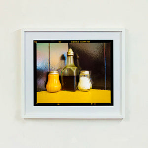Yellow Napkin and Pepper, Vinegar & Salt, Clacton-on-Sea, 2021 Two Framed Artworks