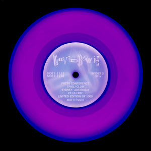 Purple circle pop art from the Heidler and Heeps vinyl record collection