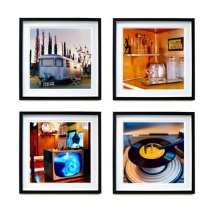 Four framed vintage Americana colour photograph artworks by Richard Heeps.