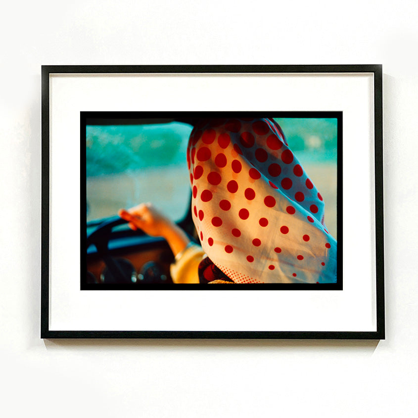 Recently sold artwork Anita, vintage fashion photography by Richard Heeps framed in black.