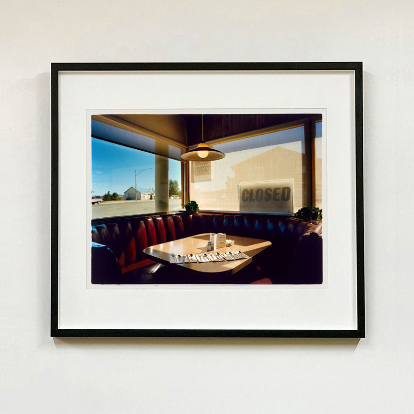 Recently sold artwork Nicely's Cafe American diner interior photograph by Richard Heeps