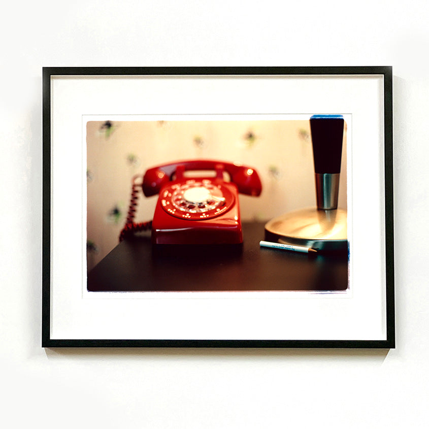 Recently sold artwork The Coolest Place vintage interior photograph by RIchard Heeps framed in black.