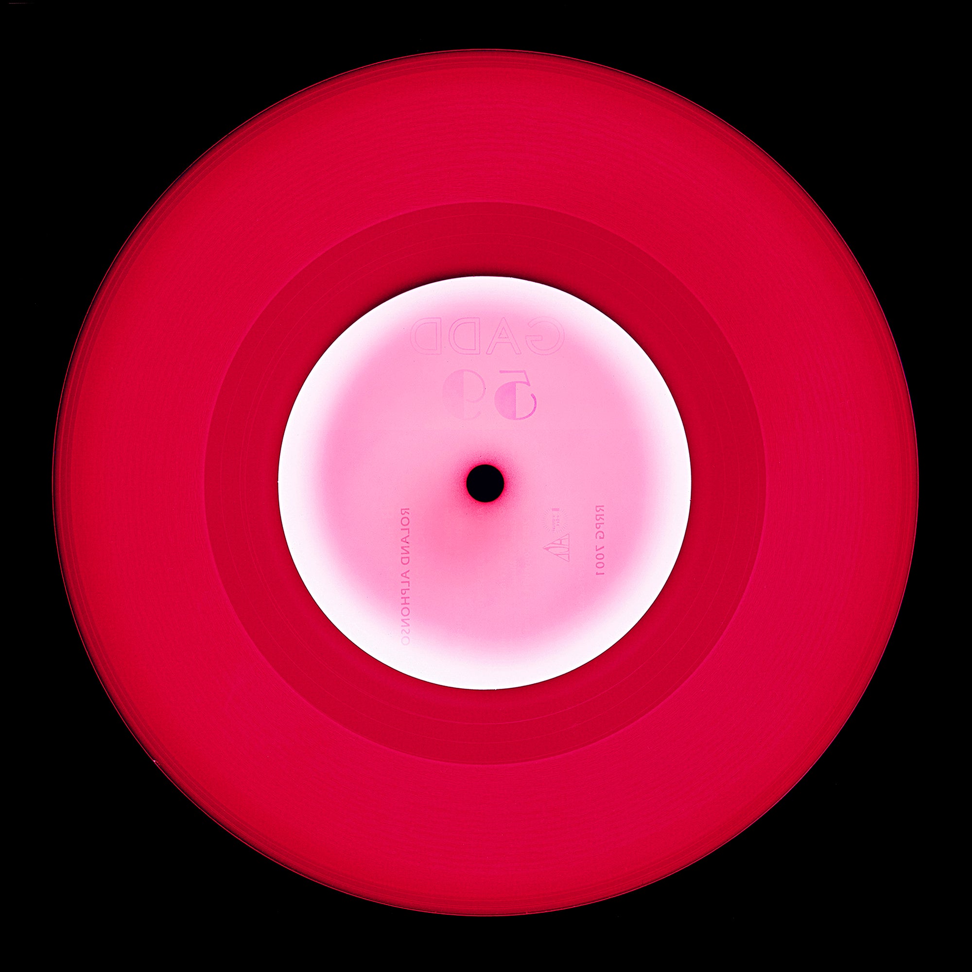 Red circle pop art from the Heidler and Heeps vinyl record collection