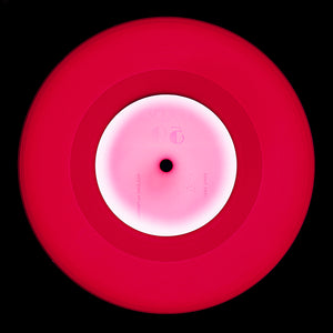 Red circle pop art from the Heidler and Heeps vinyl record collection
