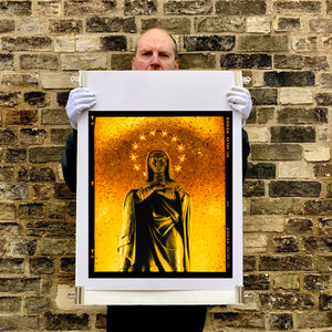 Richard Heeps holding Santa Maria delle Grazie religious iconography photographic print
