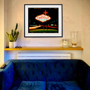 Drive Carefully, Las Vegas, 2002 (6x7 Film Rebate)