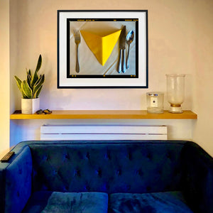Yellow Napkin and Pepper, Vinegar & Salt, Clacton-on-Sea, 2021 Two Framed Artworks