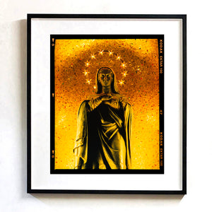 Santa Maria delle Grazie church, religious iconography photograph by Richard Heeps framed in black