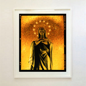 Santa Maria delle Grazie church, religious iconography photograph by Richard Heeps large framed in white.