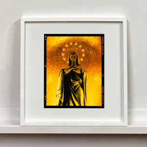 Santa Maria delle Grazie church, religious iconography photograph by Richard Heeps mounted square framed in white.