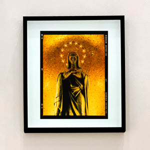 Santa Maria delle Grazie church, religious iconography photograph by Richard Heeps framed in black.