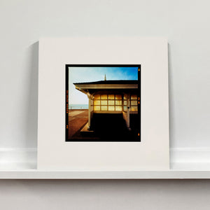 Seafront Shelters, British seaside architecture photographs by Richard Heeps small print mounted square.