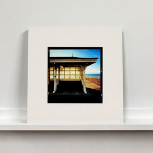 Seafront Shelter, British seaside architecture photograph by Richard Heeps small print mounted square.