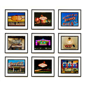 Typography Photography Set of Nine Framed Ready to Hang Artworks