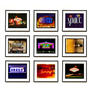 Typography Photography Set of Nine Framed Ready to Hang Artworks