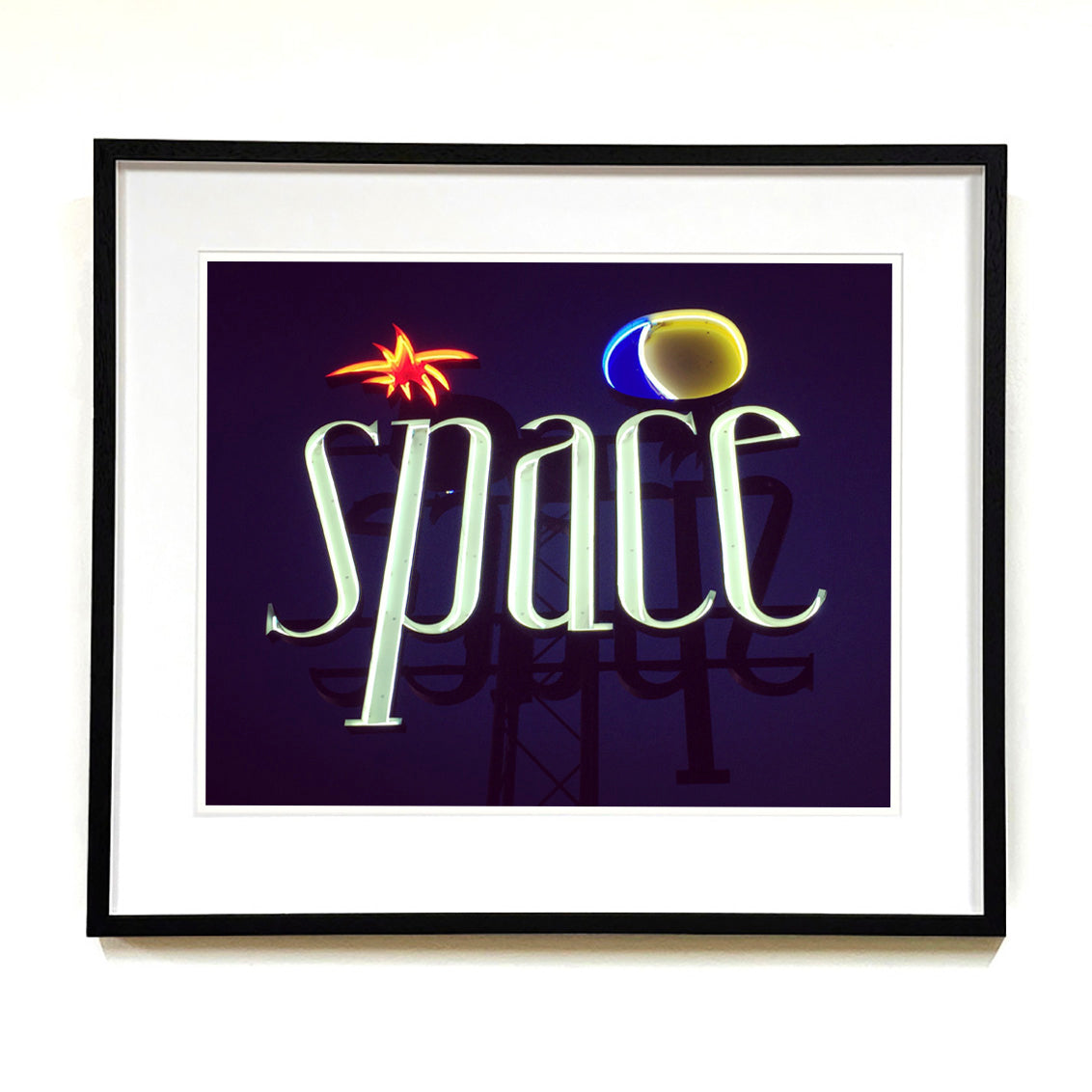 Recently sold artwork Space Ibiza typography photography by Richard Heeps.