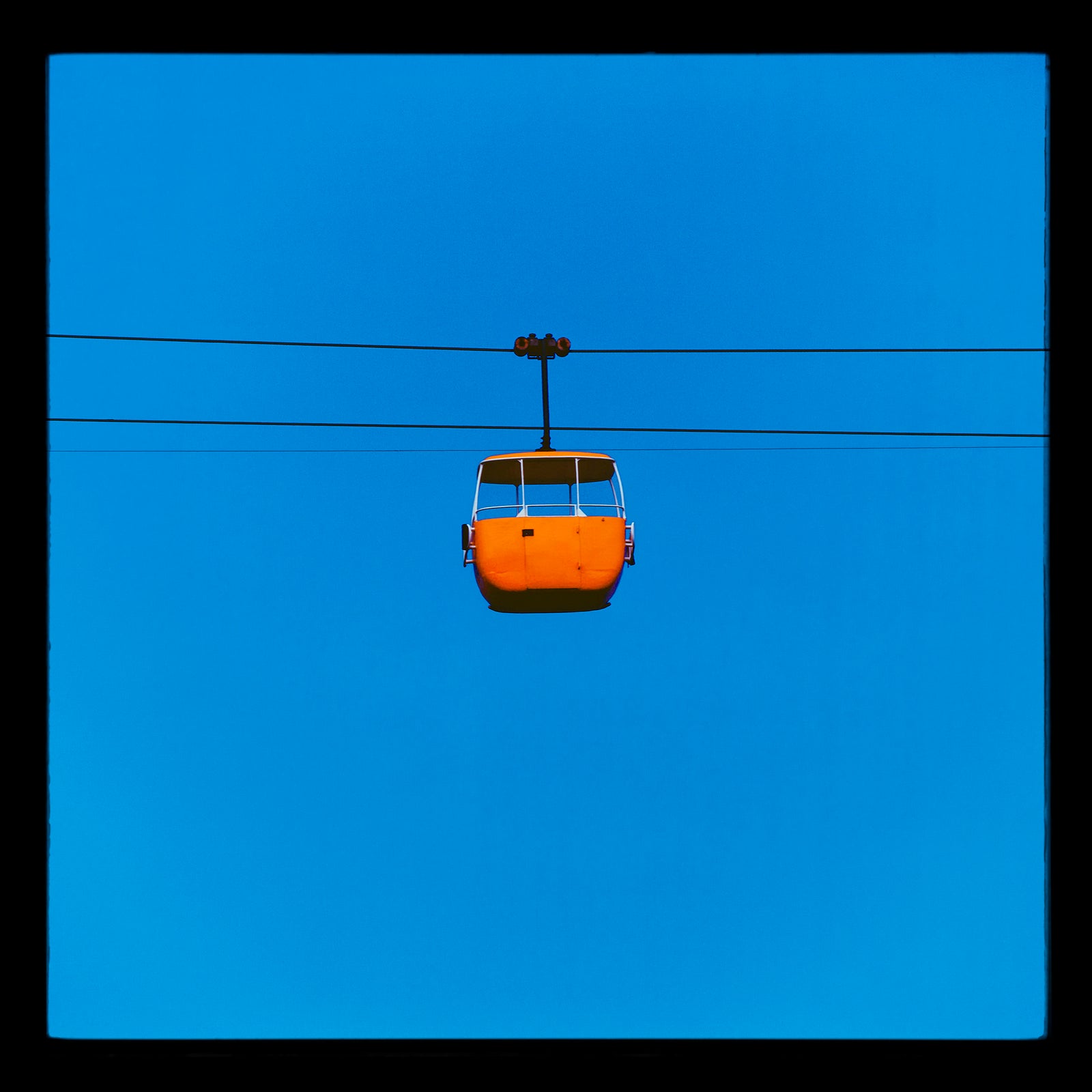 Summit Cable Car Orange, Great Orme, Llandudno, 2023 (Square)