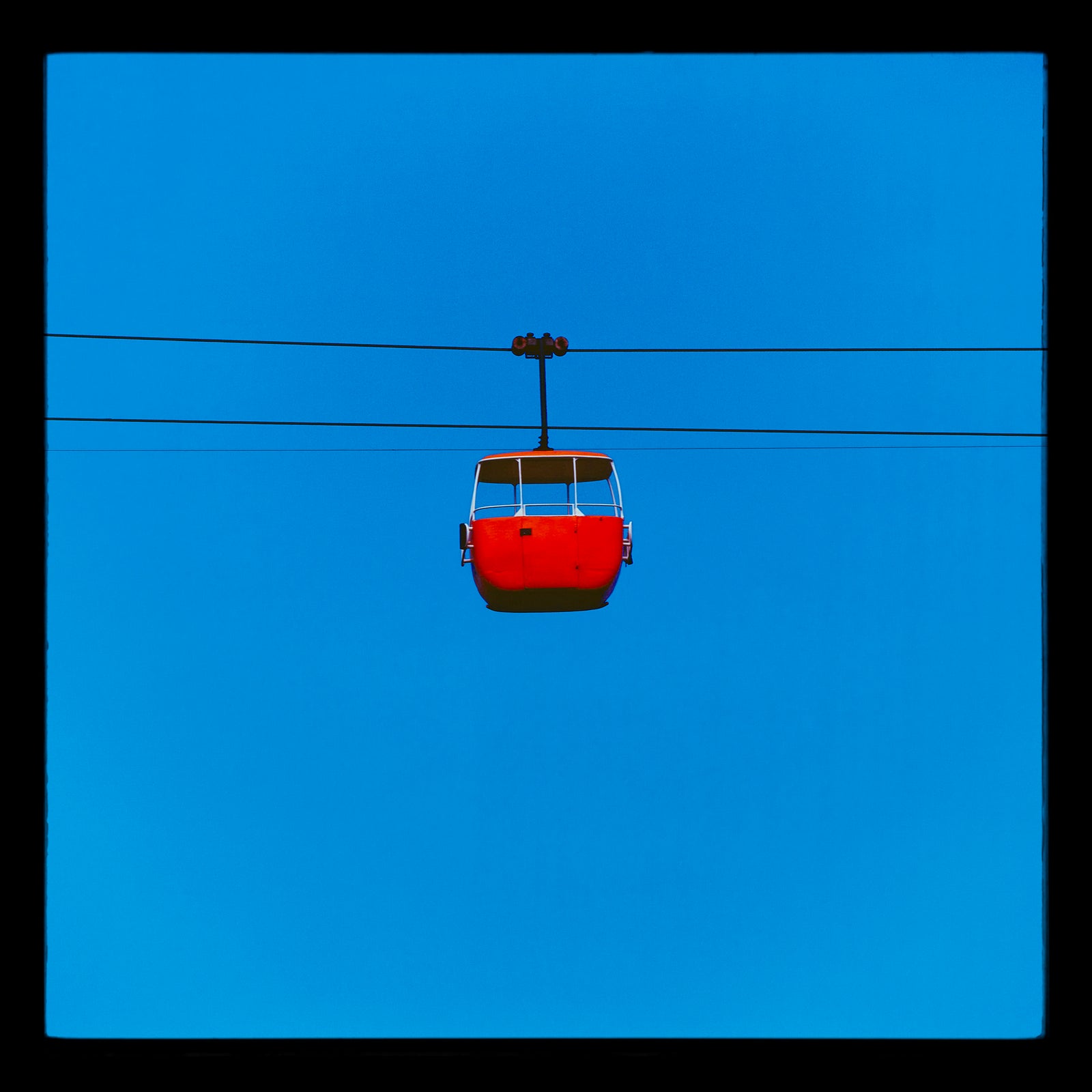 Summit Cable Car Red, Great Orme, Llandudno, 2023 (Square)